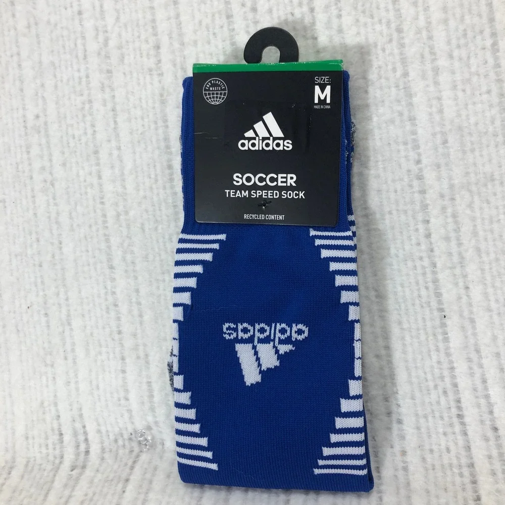 Adidas Soccer Team Speed Socks Aeroready Cushioned‎ Recycled Content M